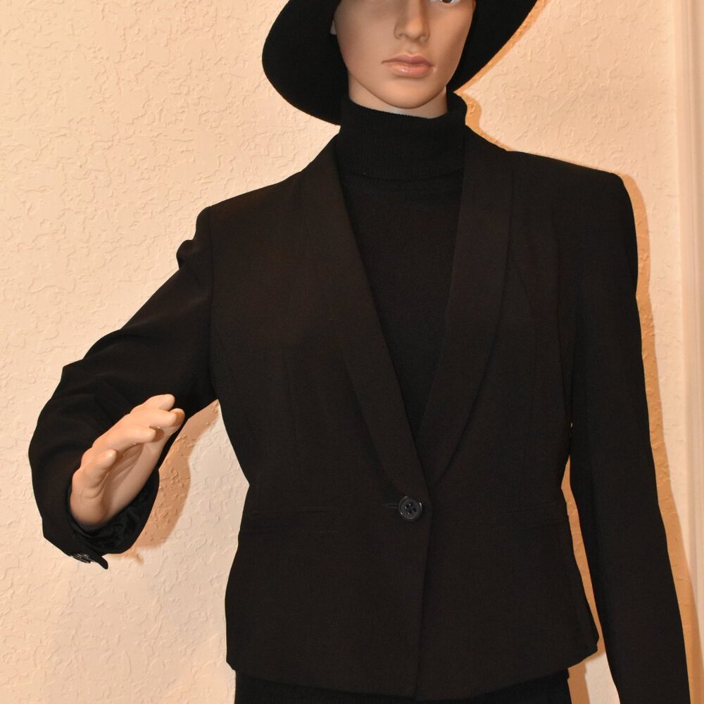 M&S Black Pinstripe Blazer US 8 - New without Tags